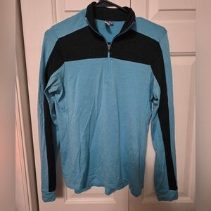 Ibex Merino Wool 1/4 Quarter Zip Women's Base Layer Pullover Size Small